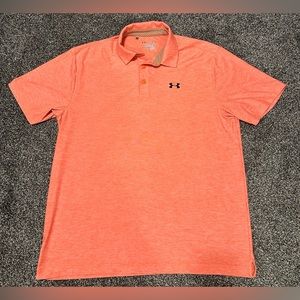 Under Armour Heat Gear Loose Short Sleeve Polo Shirt Mens Large